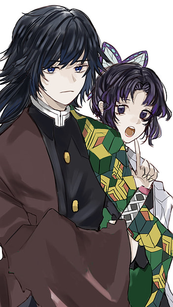 Kimetsu Giyu Shinobu, tomioka, kimetsunoyaiba, kimetsu no yaiba, moshi moshi, friends HD phone wallpaper