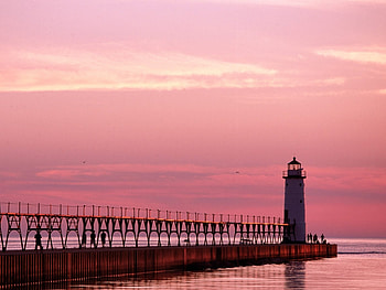 Landscape, Lighthouses HD wallpaper