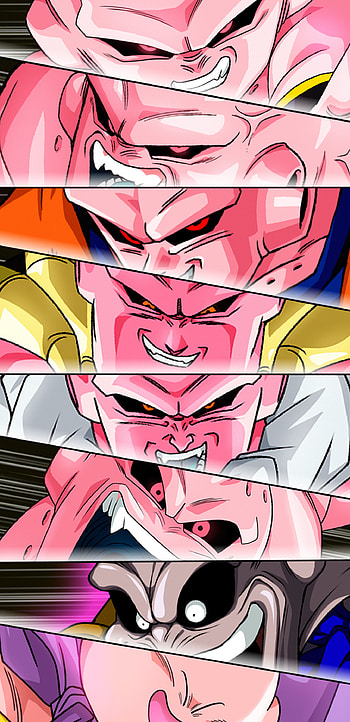 Majin buu, Transformation, Pink, Butenks, Buhan, Buccolo HD phone wallpaper