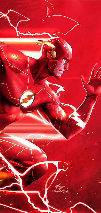 Flash , Superhero speed, Red and yellow color scheme, Comic book hero HD phone wallpaper