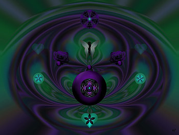 Dreaming of Purple, eye candy, abstract, 3d, fractal, collage HD wallpaper