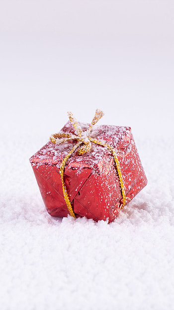 Christmas gift, Snow, Ultra HD phone wallpaper