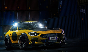 Yellow Cool Sport Car, yellow, cars HD wallpaper