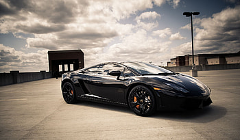 Lamborghini Gallardo, car , Black beauty, Luxury sports car HD wallpaper