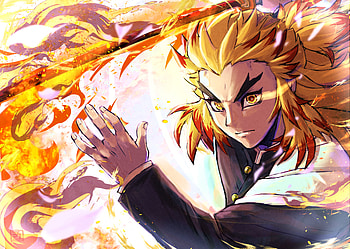 Kyojuro Rengoku, Kyojuro Rengoku, Anime, Demon Slayer: Kimetsu no Yaiba HD wallpaper