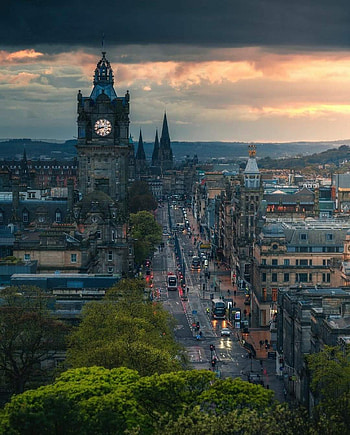 Edinburg Scotland, cloud, sky HD phone wallpaper