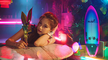 Twice - Tzuyu Modeling In Alcohol Video, TWICE, Tzuyu (Singer), Vaporwave, K-pop Idol, Summer Vibes HD wallpaper