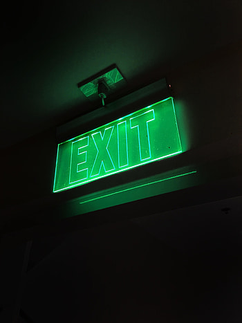 Words, Neon, Nameplate, Plate, Text, Output, Exit HD phone wallpaper