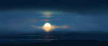 Landscape Sunset Evening Artwork , artist, artwork, digital-art, sunset, landscape HD wallpaper