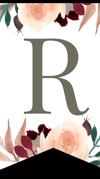R Letter, White Background, white, background, alphabet HD phone wallpaper