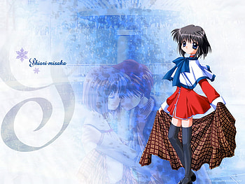 Kanon, blue, girl, anime HD wallpaper