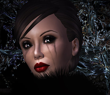 Beautiful Depressive, eyes, mascara, cring, depressed HD wallpaper