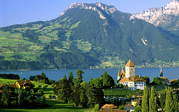 Spiez Castle, Switzerland HD wallpaper