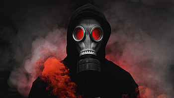 Gas Mask Boy, artist, artwork, digital-art HD wallpaper