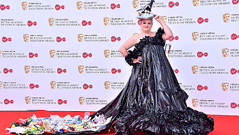 BAFTA Awards, Daisy May Cooper, Unique fashion choice, BBC coverage HD wallpaper