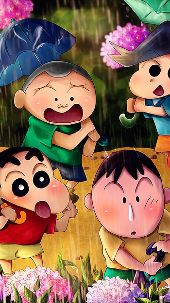 Shinchan And Doraemon, , Background, h d HD phone wallpaper