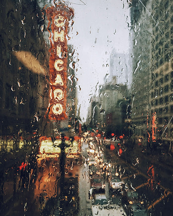 Chicago, Rain HD phone wallpaper