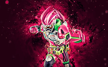 Kamen Rider, , purple neon lights, Kamen Rider Ex-Aid, creative, Kamen Rider , TV-series HD wallpaper
