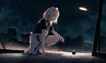Anime Maid Girl, anime-girl, anime, maid, artist, artwork, digital-art HD wallpaper