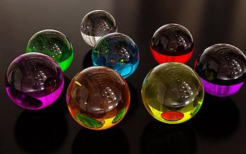 3D Balls, balls, cg, abstract, 3d HD wallpaper