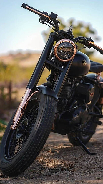 Bullet Bike, Black Mat Colour Bike, Bullet, Bike HD phone wallpaper