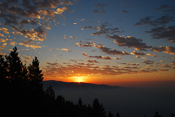 Nature, Mountains, Sun, Clouds, Dawn HD wallpaper