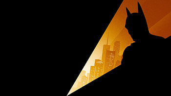 Batman Silhouette, batman, superheroes HD wallpaper