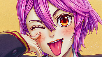 Dandadan - Aira Shiratori Cute funny playful, Anime Girl, Pink Hair HD wallpaper