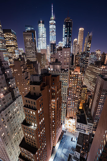 View From Above, Miscellanea, Miscellaneous, Night City, Glow HD phone wallpaper