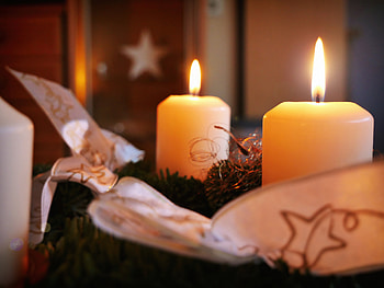 Holidays, New Year, Candles, Christmas HD wallpaper