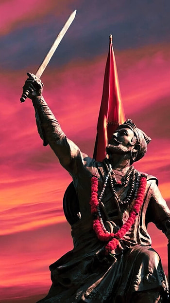 Shivaji Maharaj Live, Neon Background HD phone wallpaper