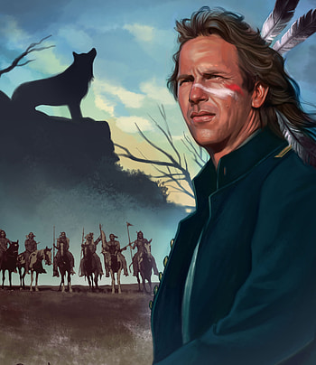 Dances with Wolves, Kevin Costner, Graham Greene, Western epic HD phone wallpaper