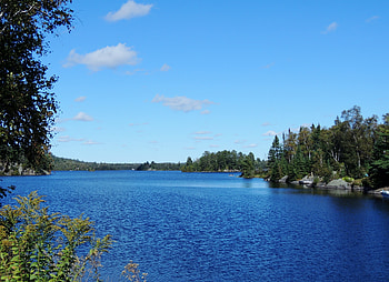 Lake Side View, graphy, Trees, Lake, Nature, Sky HD wallpaper