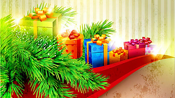 CHRISTMAS GIFT, colors, beautiful, gift, chirstmas HD wallpaper