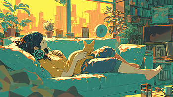 Chill Lofi Vibes, Chill, lofi, chill lofi, relaxation, girl HD wallpaper