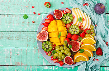 Fruit, Food, Fig, Grapes, Kiwi, Still Life, Strawberry, Fruits HD wallpaper