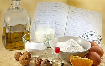 *** Products for pancakes ***, flour, products, ingredients, pancakes, eggs, food HD wallpaper
