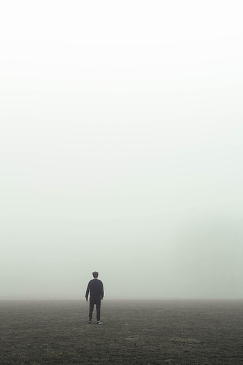 Loneliness, Horizon, Miscellanea, Miscellaneous, Fog, Lonely, Alone HD phone wallpaper