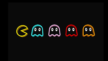 PacMan, game, retro, design HD wallpaper