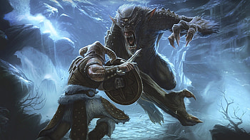 elder scrolls 5, skyrim, battle HD wallpaper