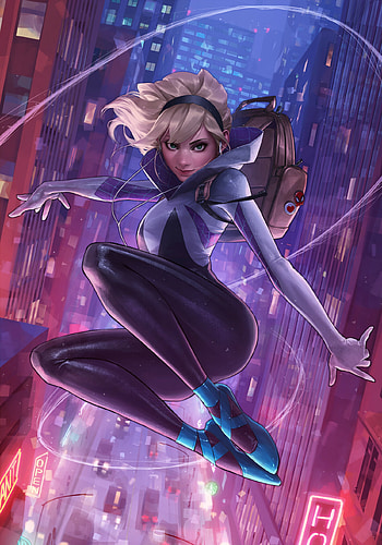 Jeehyung Lee, Drawing art, Spider-Gwen HD phone wallpaper