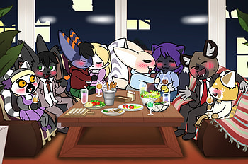 Aggretsuko, Commissioned , Furaffinity fan art, exclusive HD wallpaper