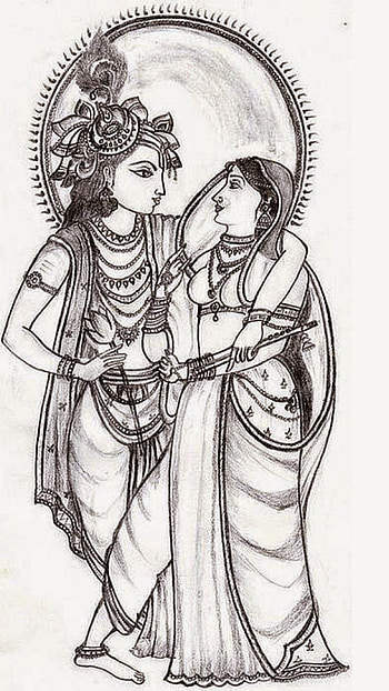 Krishna , madhav madhavi HD phone wallpaper