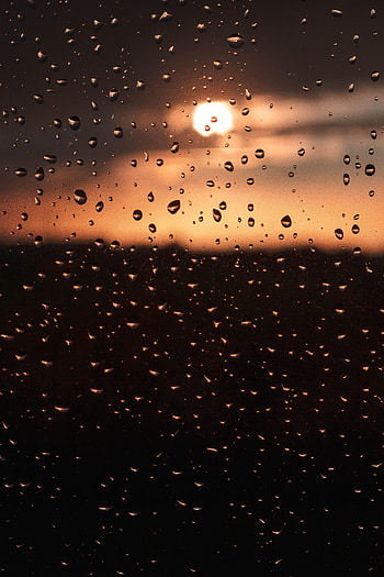 Drops, Macro, Wet, Surface, Glass HD phone wallpaper