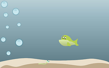Bubbles, Vector, Fish, Under Water, Underwater, Bottom, Oxygen HD wallpaper