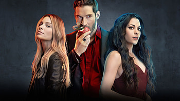 Inbar Lavi, Lauren German, and Tom Ellis, Lucifer HD wallpaper