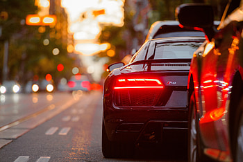 Audi R8, taillight, street HD wallpaper