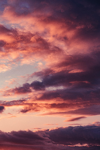 Nature, Sunset, Sky, Pink, Clouds HD phone wallpaper