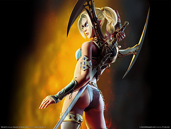 Sacred II, sexy, wings, abstract, fantasy, girls, warrior HD wallpaper