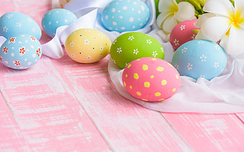 Happy Easter!, blue, egg, pink, pasti, green, easter HD wallpaper